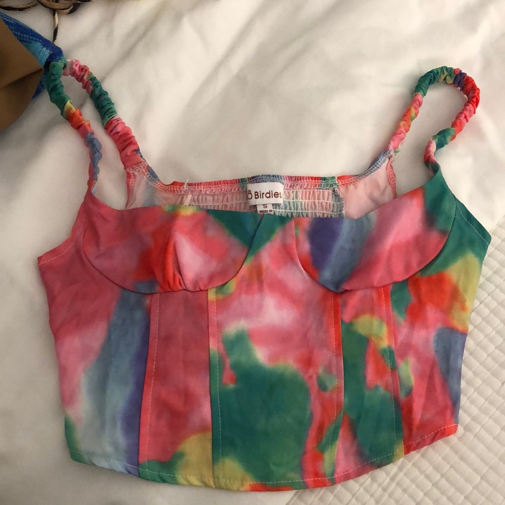 Vrg girl Italian dreaming floral corset top